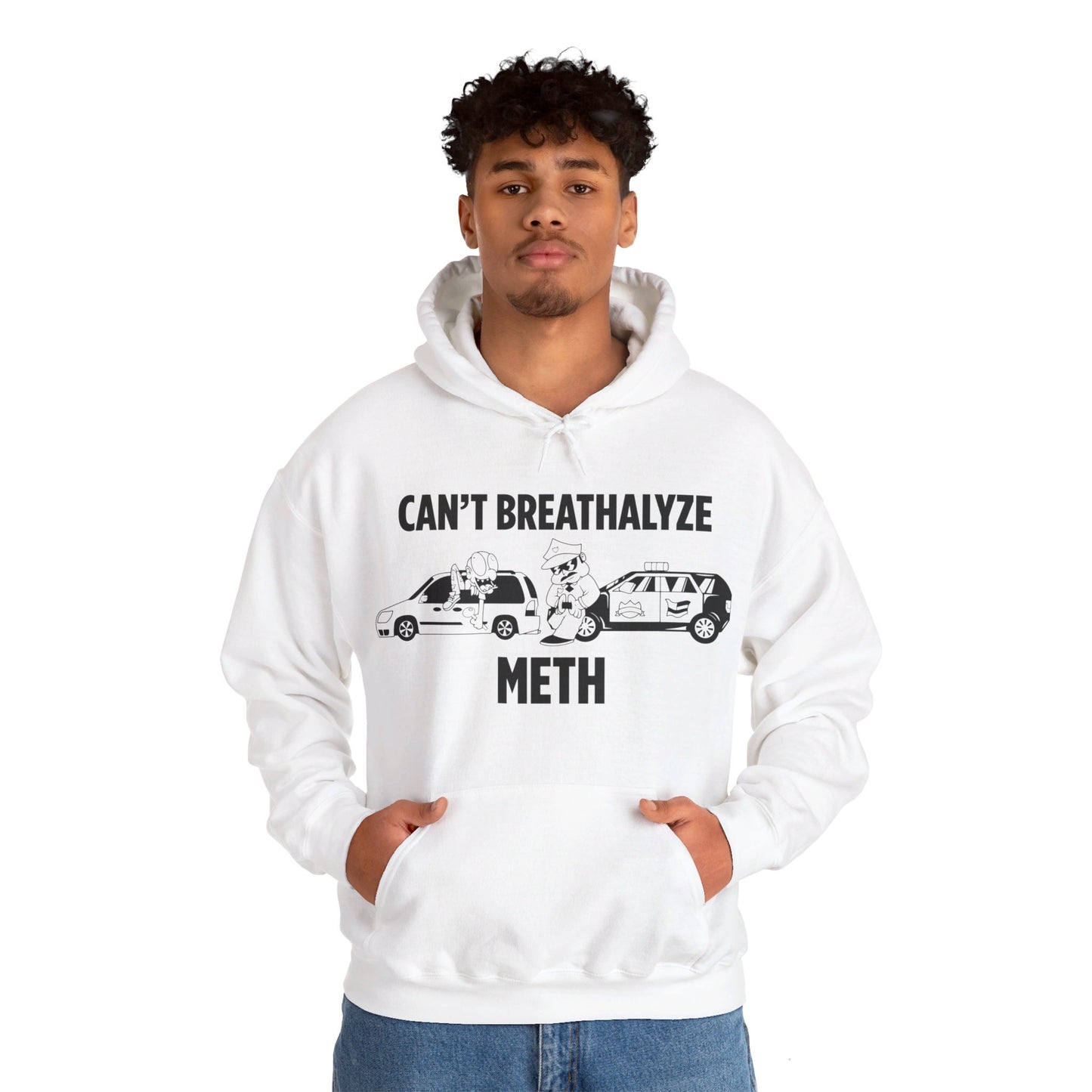 Breathalyze White Hoodie